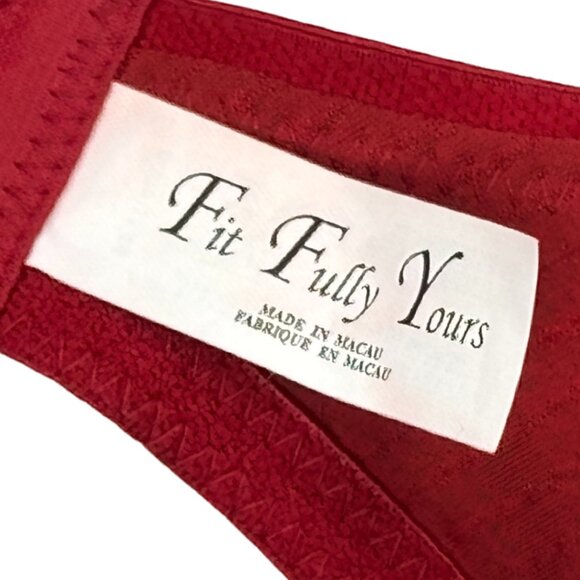 ⭐ NWT Fit Fully Yours Jacquard Stripe Bra • Red • Multi-Size Listing ⭐ - Picture 4 of 7